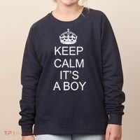 Keep Calm It's A Boy Women's Sweatshirt thumb 0