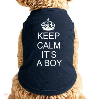 Keep Calm It's A Boy Doggie Tank