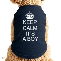 Keep Calm It's A Boy Doggie Tank thumb 0