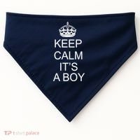 Keep Calm It's A Boy USA-Made Doggie Bandana thumb 0