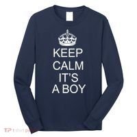 Keep Calm It's A Boy Long Sleeve Shirt thumb 0