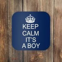 Keep Calm It's A Boy Coaster thumb 0