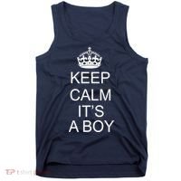 Keep Calm It's A Boy Tank Top thumb 0
