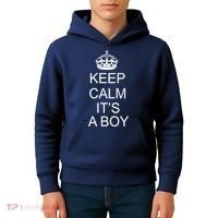 Keep Calm It's A Boy Kids Hoodie thumb 4