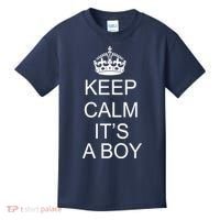 Keep Calm It's A Boy Kids T-Shirt thumb 0