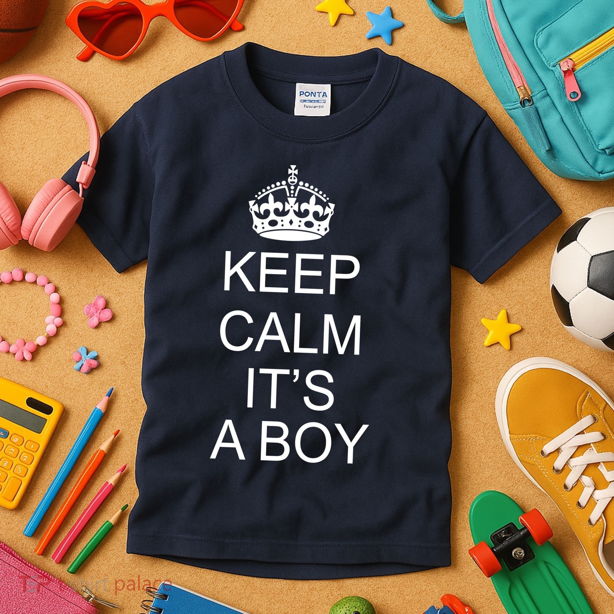 Keep Calm It's A Boy Kids T-Shirt
