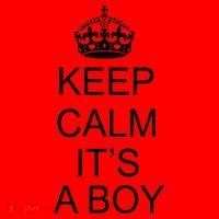 Keep Calm It's A Boy Santa Hat thumb 1