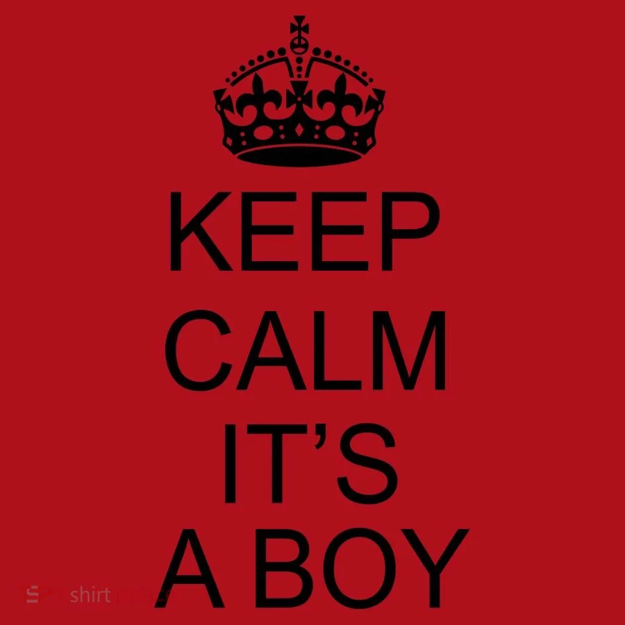 Keep Calm It's A Boy Christmas Stocking