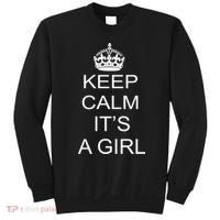 Keep Calm It's A Girl Sweatshirt thumb 0