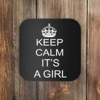 Keep Calm It's A Girl Coaster thumb 0