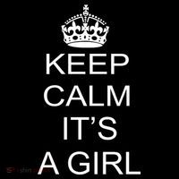 Keep Calm It's A Girl Baby Bodysuit thumb 2