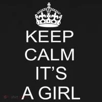 Keep Calm It's A Girl Baby Bodysuit thumb 2