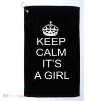 Keep Calm It's A Girl Golf Towel thumb 0