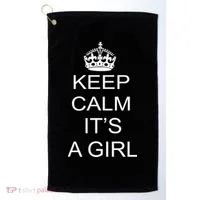 Keep Calm It's A Girl Golf Towel thumb 0
