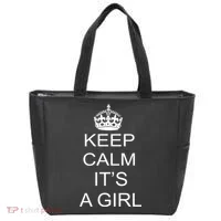 Keep Calm It's A Girl Tote Bag thumb 0