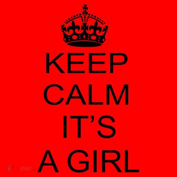Keep Calm It's A Girl Santa Hat