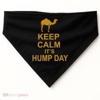 Keep calm, it's hump day USA-Made Doggie Bandana thumb 0