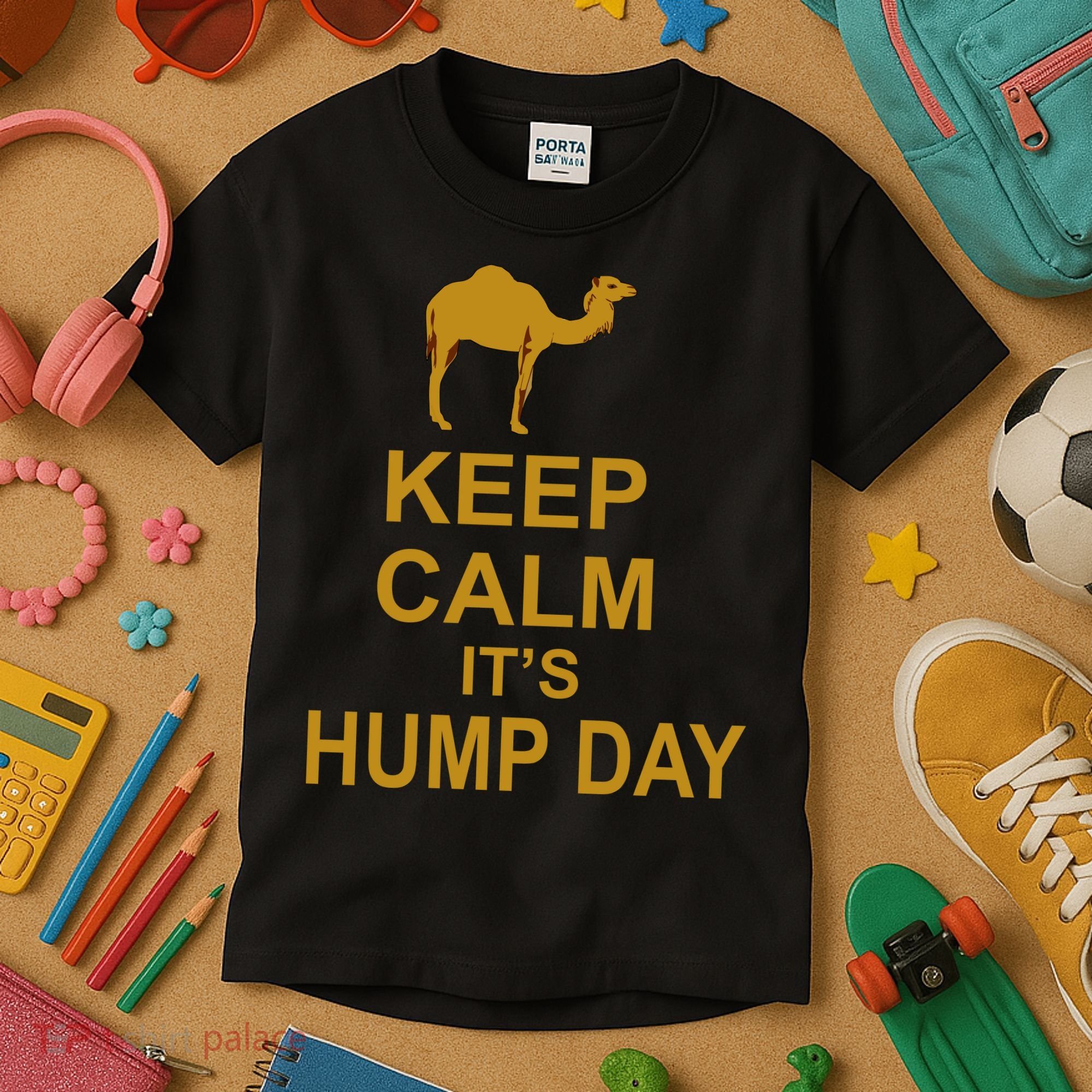 Keep calm, it's hump day Kids T-Shirt