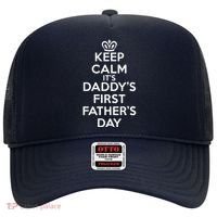 Keep Calm It's My Daddy's First Father's Day Hat thumb 0