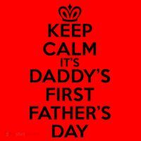 Keep Calm It's My Daddy's First Father's Day Santa Hat thumb 1