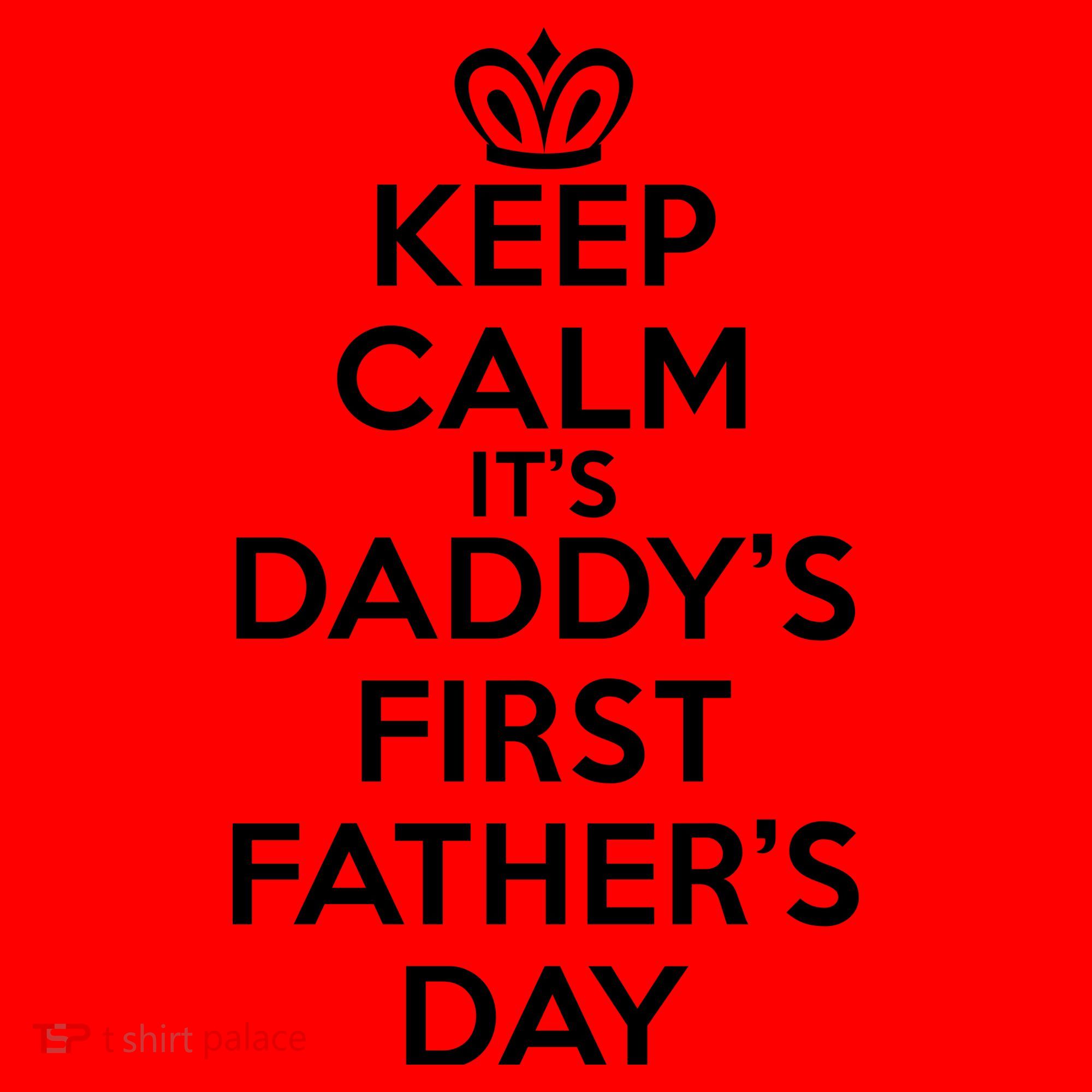 Keep Calm It's My Daddy's First Father's Day Santa Hat