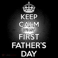 Keep Calm It's My First Father's Day Backpack thumb 2