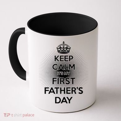 Keep Calm It's My First Father's Day Coffee Mug