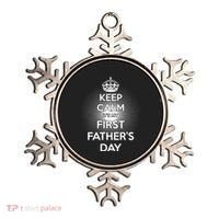 Keep Calm It's My First Father's Day Ornament thumb 0