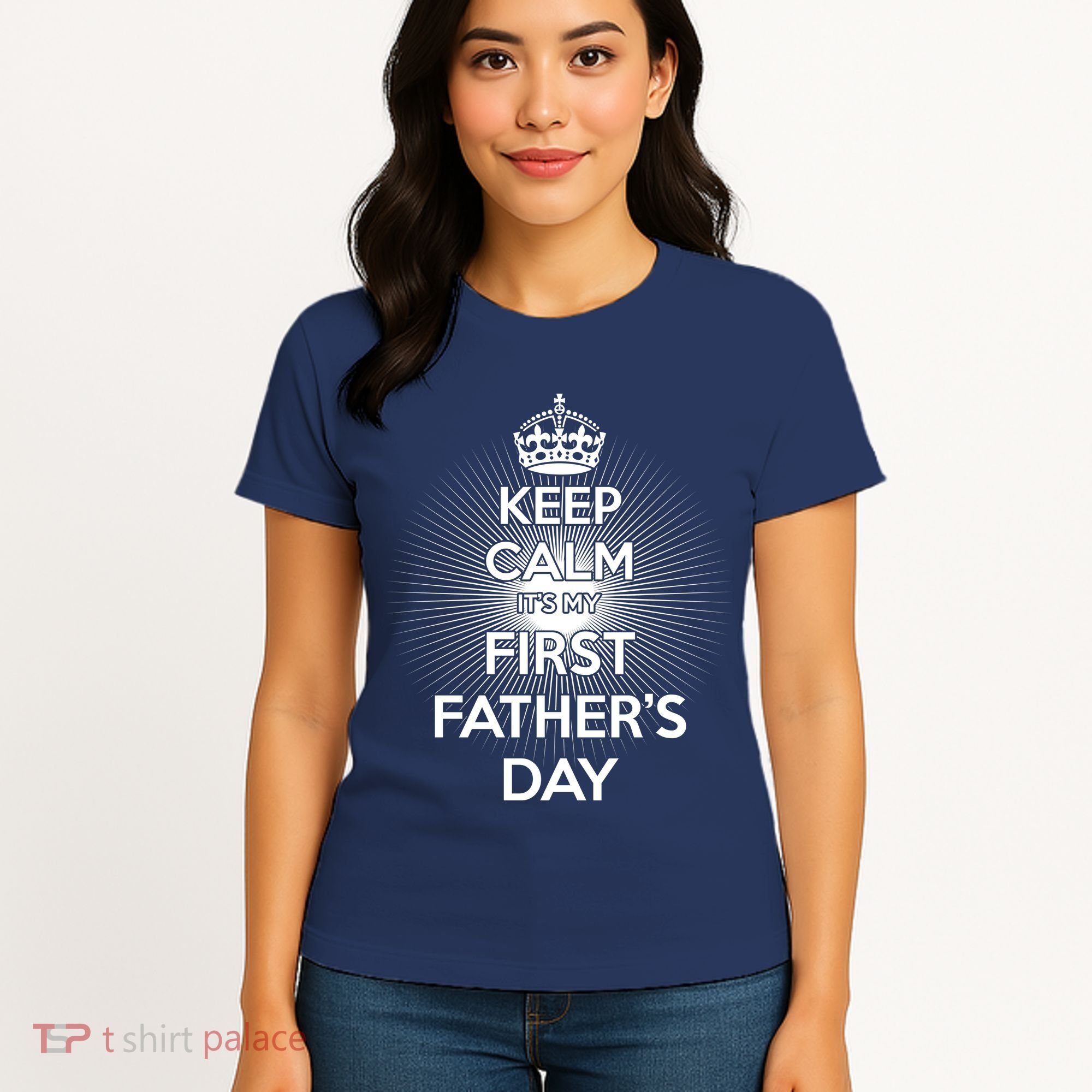 Keep Calm It's My First Father's Day Women's T-Shirt