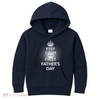 Keep Calm It's My First Father's Day Kids Hoodie thumb 0