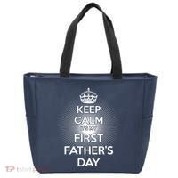 Keep Calm It's My First Father's Day Tote Bag thumb 0