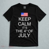 Keep Calm It's The 4th of July USA Flag T-Shirt thumb 5