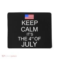 Keep Calm It's The 4th of July USA Flag Mousepad thumb 0