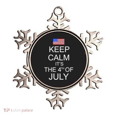 Keep Calm It's The 4th of July USA Flag Ornament
