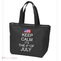 Keep Calm It's The 4th of July USA Flag Tote Bag thumb 3