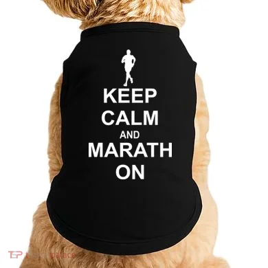 Keep Calm Marathon On Doggie Tank