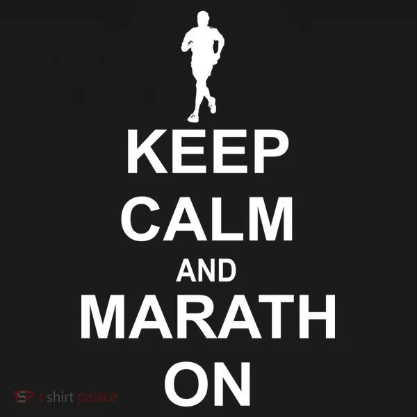 Keep Calm Marathon On Doggie Tank