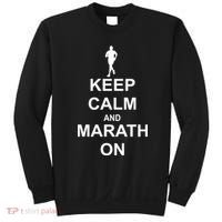 Keep Calm Marathon On Sweatshirt thumb 0