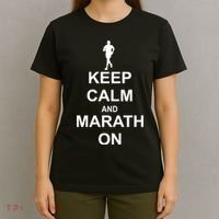 Keep Calm Marathon On T-Shirt thumb 4