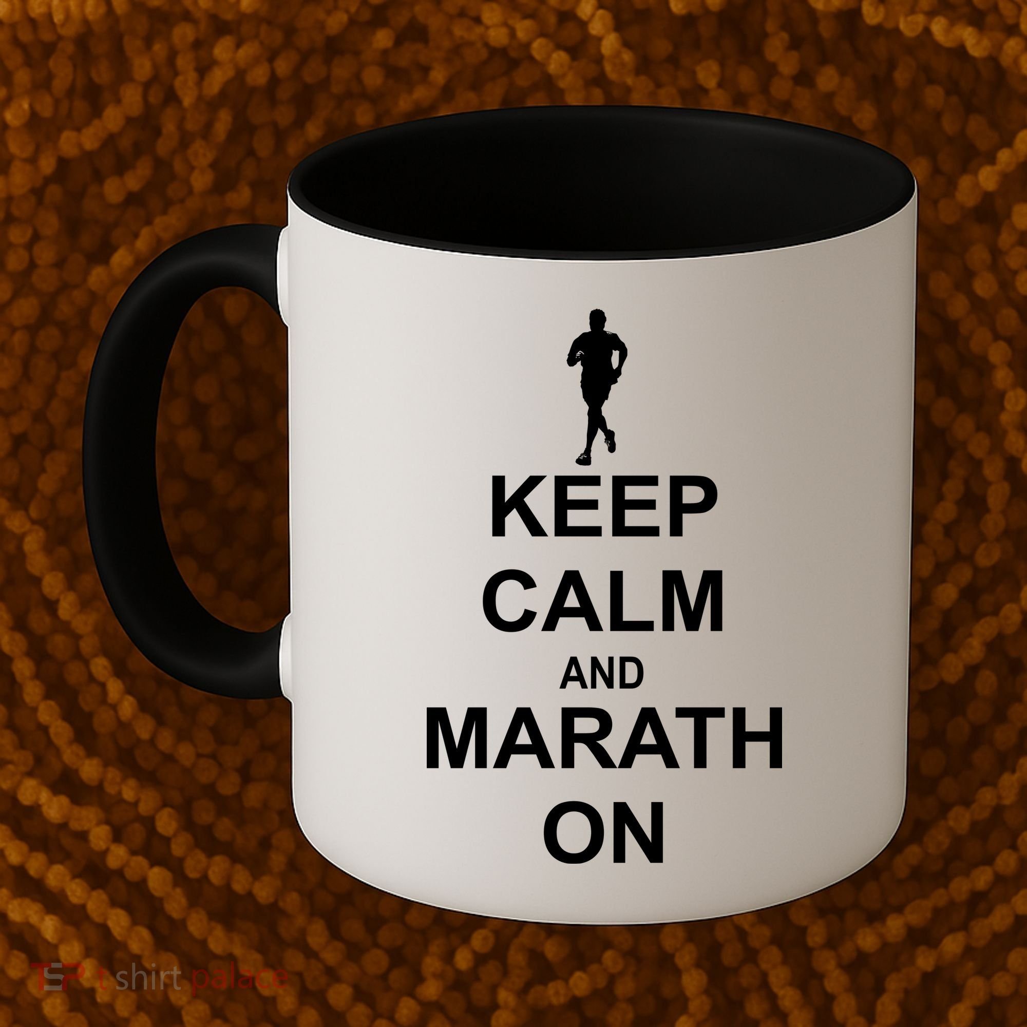Keep Calm Marathon On Coffee Mug