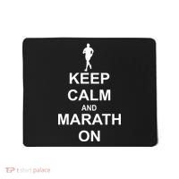 Keep Calm Marathon On Mousepad thumb 0
