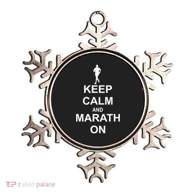Keep Calm Marathon On Ornament