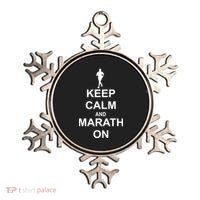 Keep Calm Marathon On Ornament thumb 0