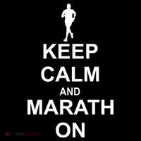 Keep Calm Marathon On Ornament thumb 1