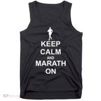 Keep Calm Marathon On Tank Top thumb 0