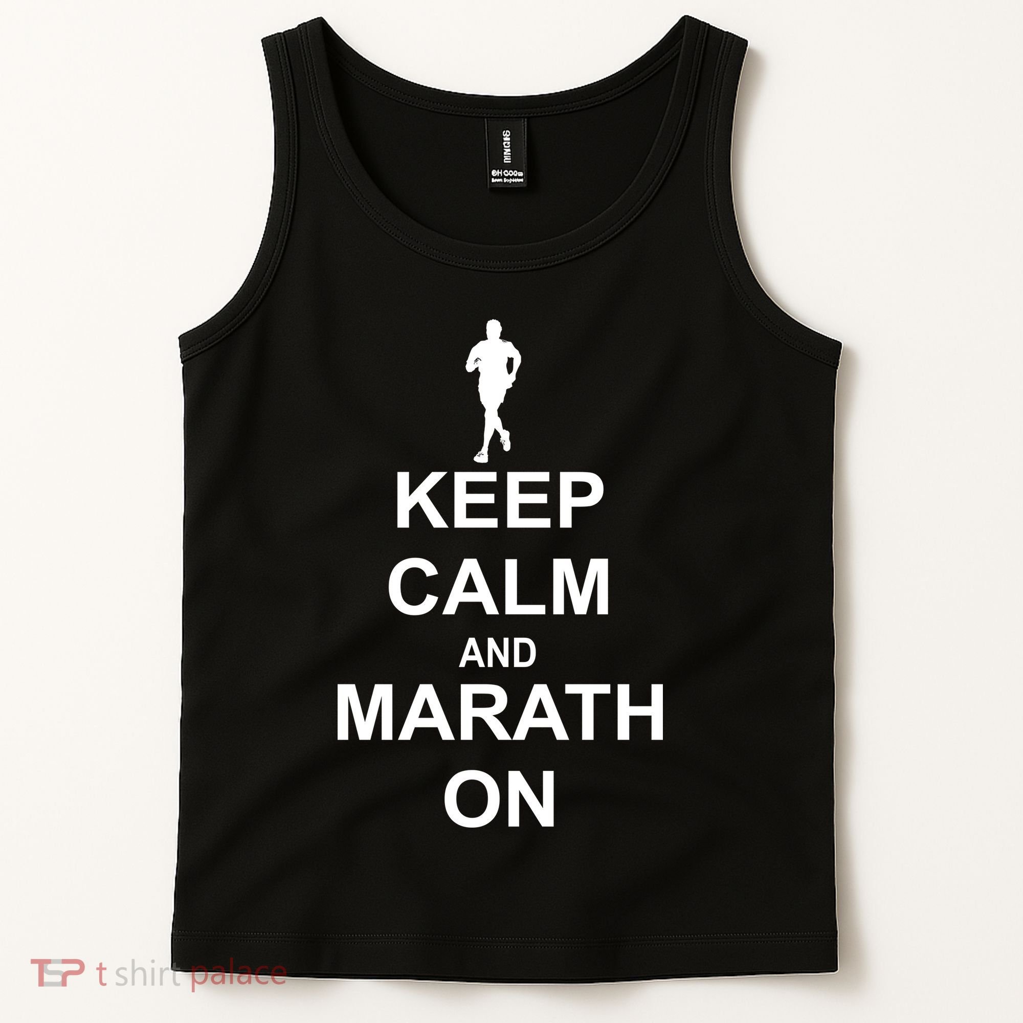 Keep Calm Marathon On Tank Top