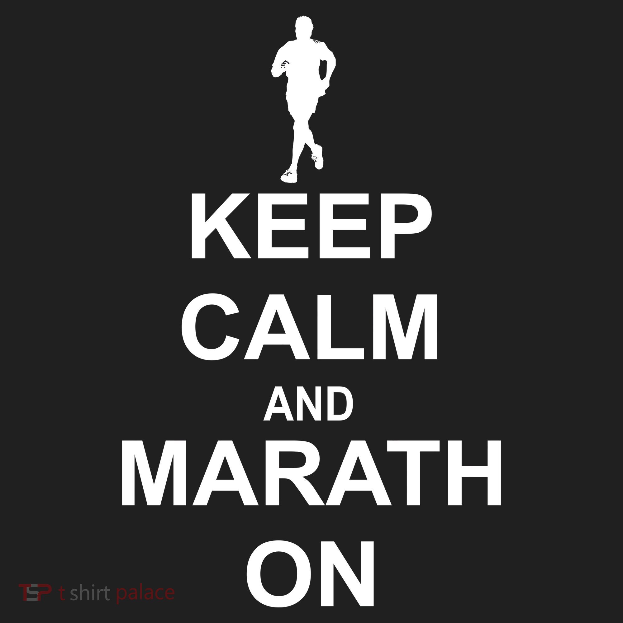 Keep Calm Marathon On Golf Towel