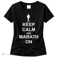 Keep Calm Marathon On Women's T-Shirt thumb 0