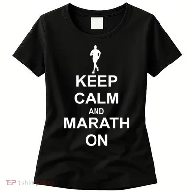 Keep Calm Marathon On Women's T-Shirt