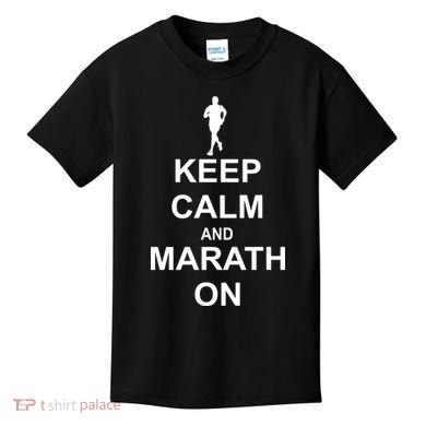 Keep Calm Marathon On Kids T-Shirt
